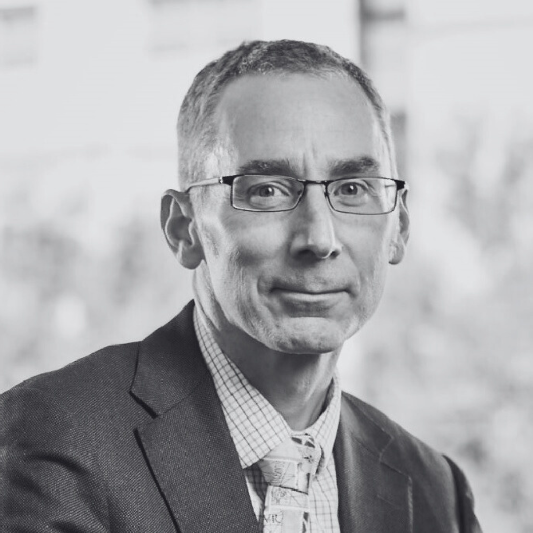 black and white headshot of DAVE MCMAHON, Chief Intelligence Officer at Sapper Labs Group Inc.